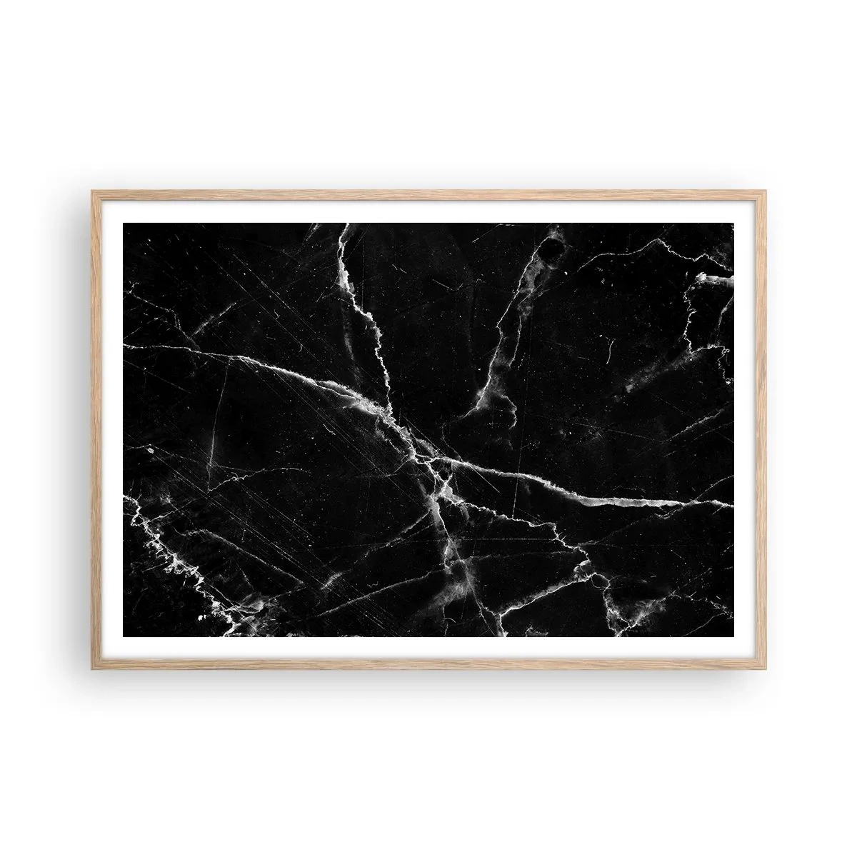 Poster în ramă de stejar deschis - Viața secretă a unei pietre - 100x70 cm