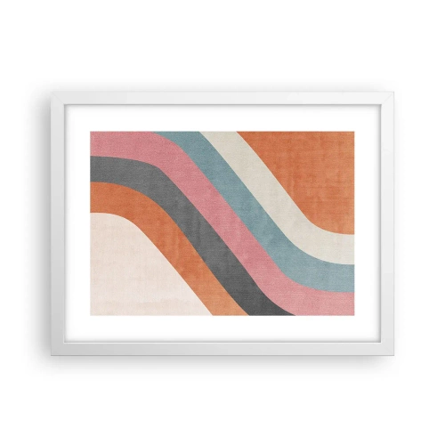 Poster în ramă albă - Compoziție diagonală - mișcare - 40x30 cm