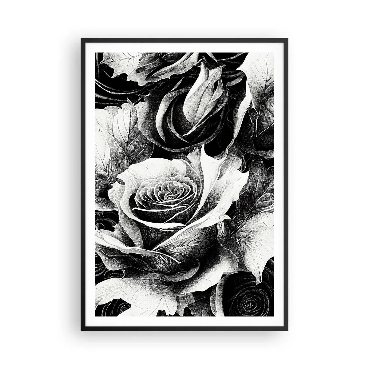 Poster în ramă neagră - Mereu regina - 70x100 cm