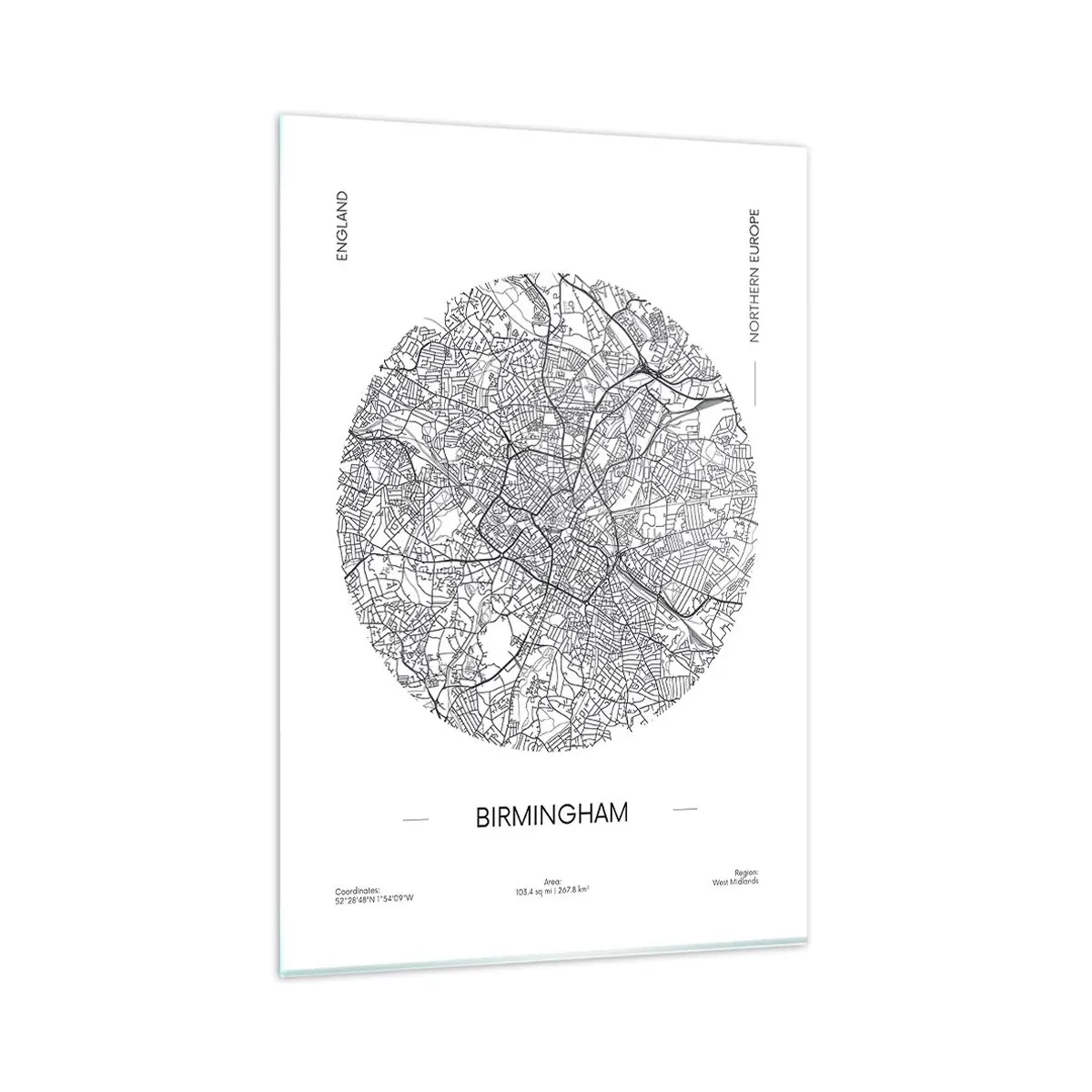 Tablou pe sticlă - Anatomia Birmingham - 80x120 cm