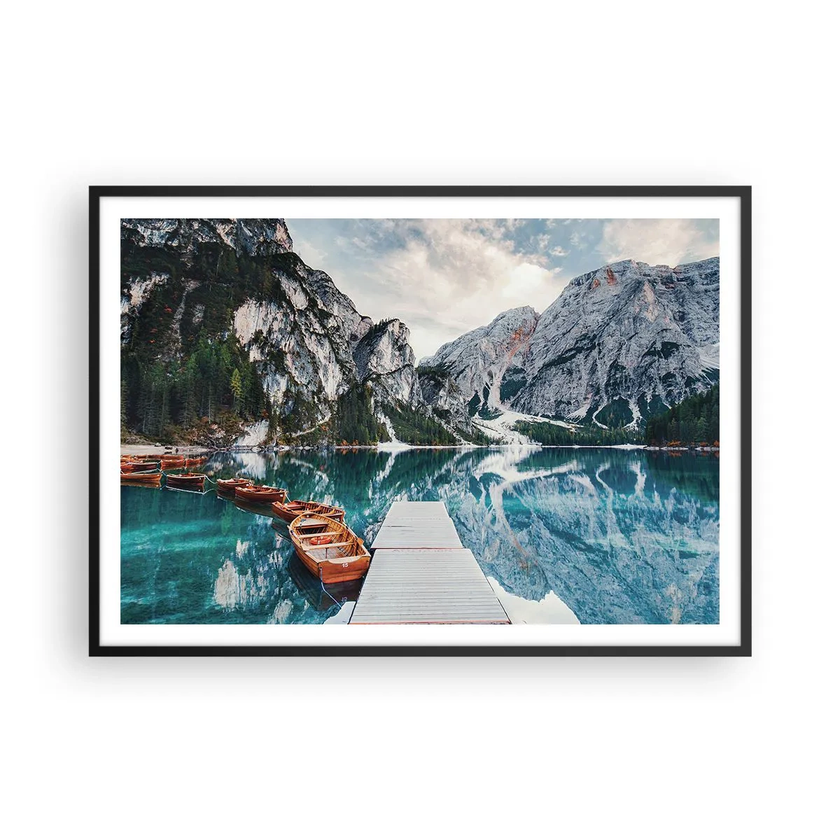 Poster în ramă neagră - Îți vom arăta frumusețea - 100x70 cm