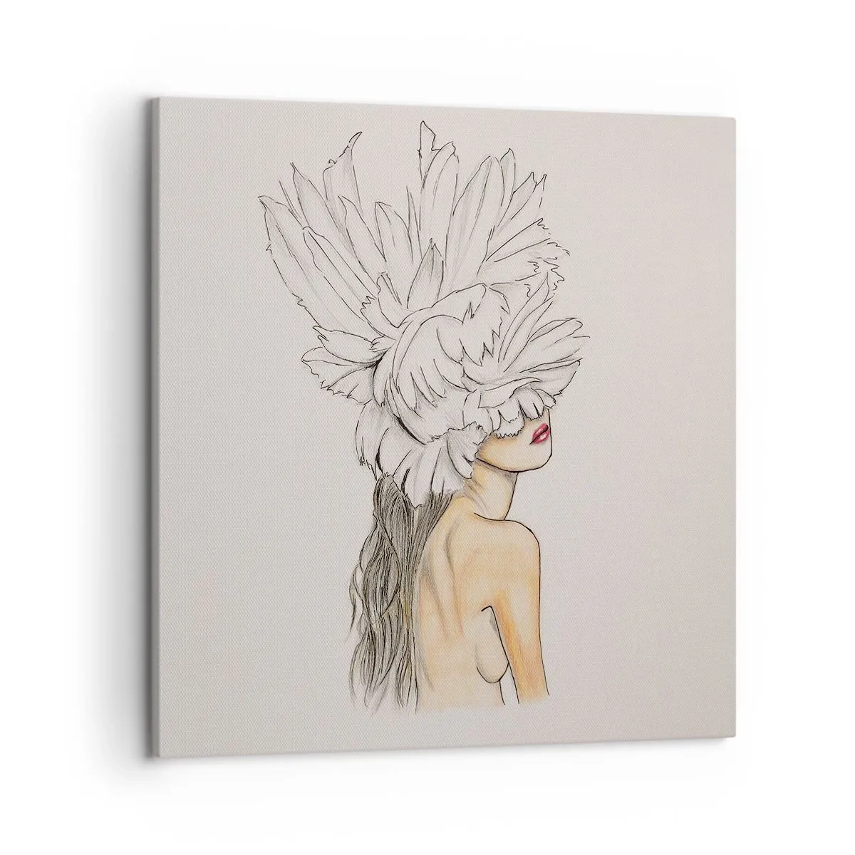 Tablou pe pânză - Frumusețe încoronată - 50x50 cm
