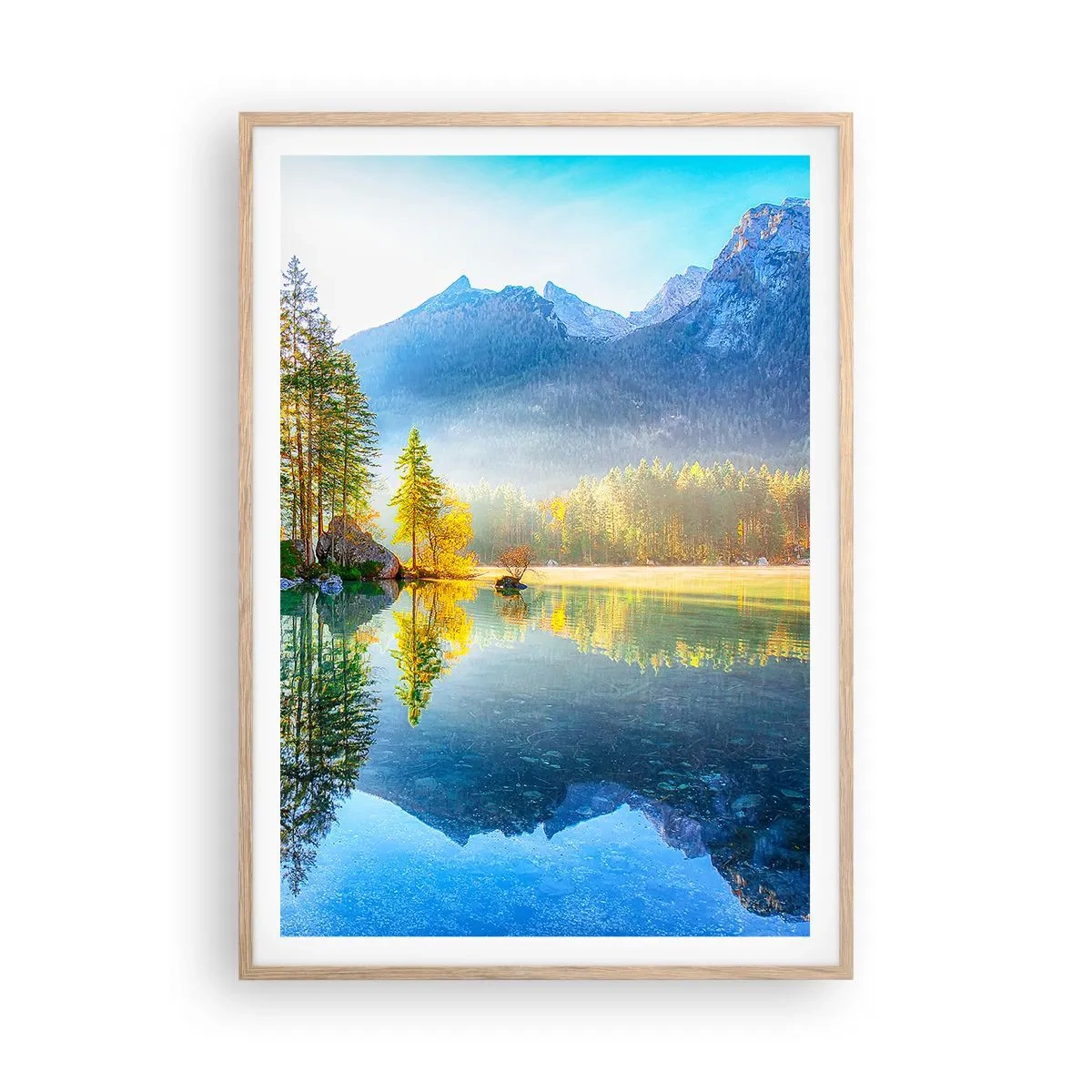 Poster în ramă de stejar deschis - Maiestate și dulceață - 70x100 cm