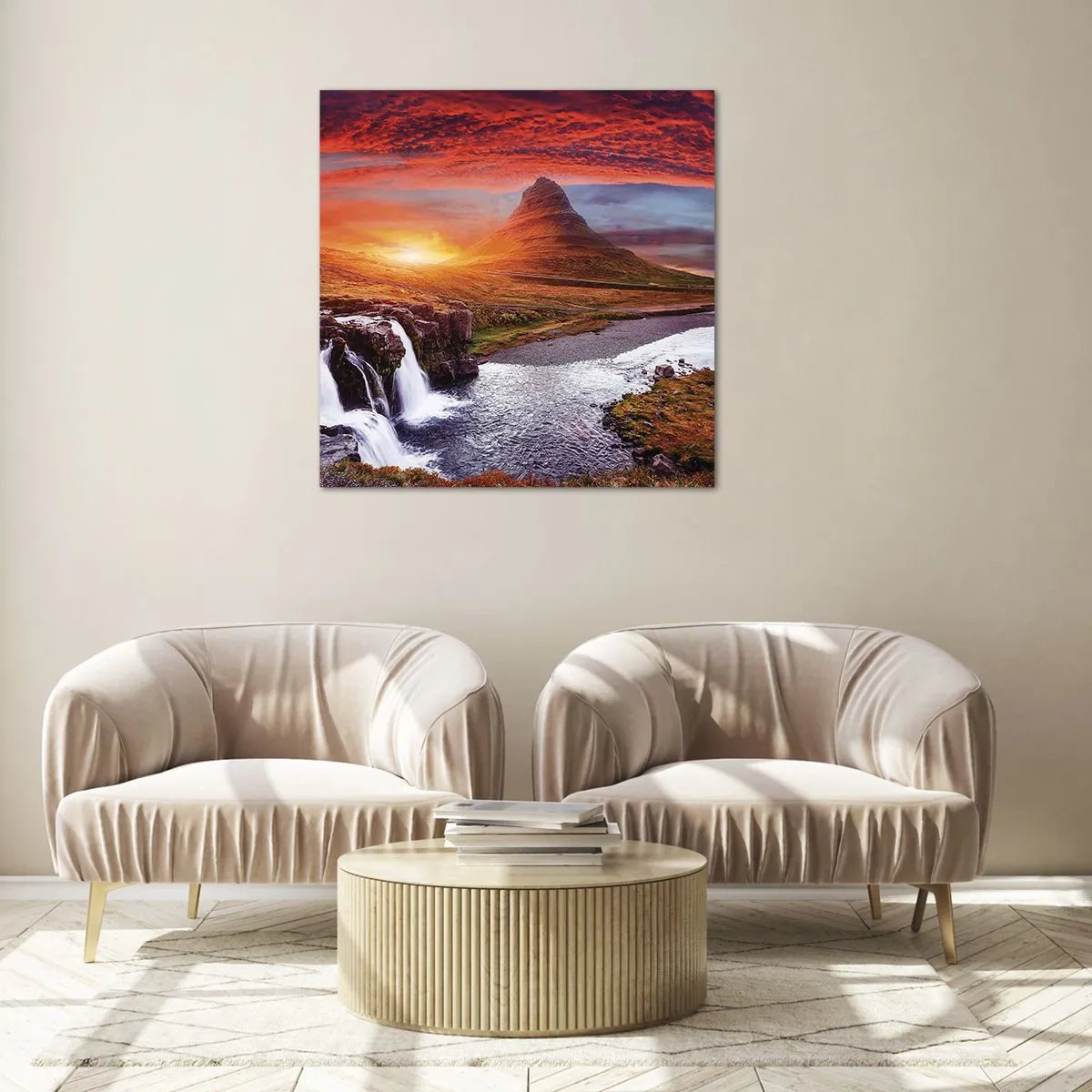 Tablou pe sticlă - Imaginea Pământului de Mijloc - 70x70 cm