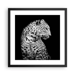 Poster în ramă neagră - Profilul drept perfect! - 40x40 cm