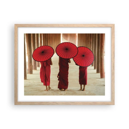 Poster în ramă de stejar deschis - Pe drumul spre Tărâmul Pur - 50x40 cm