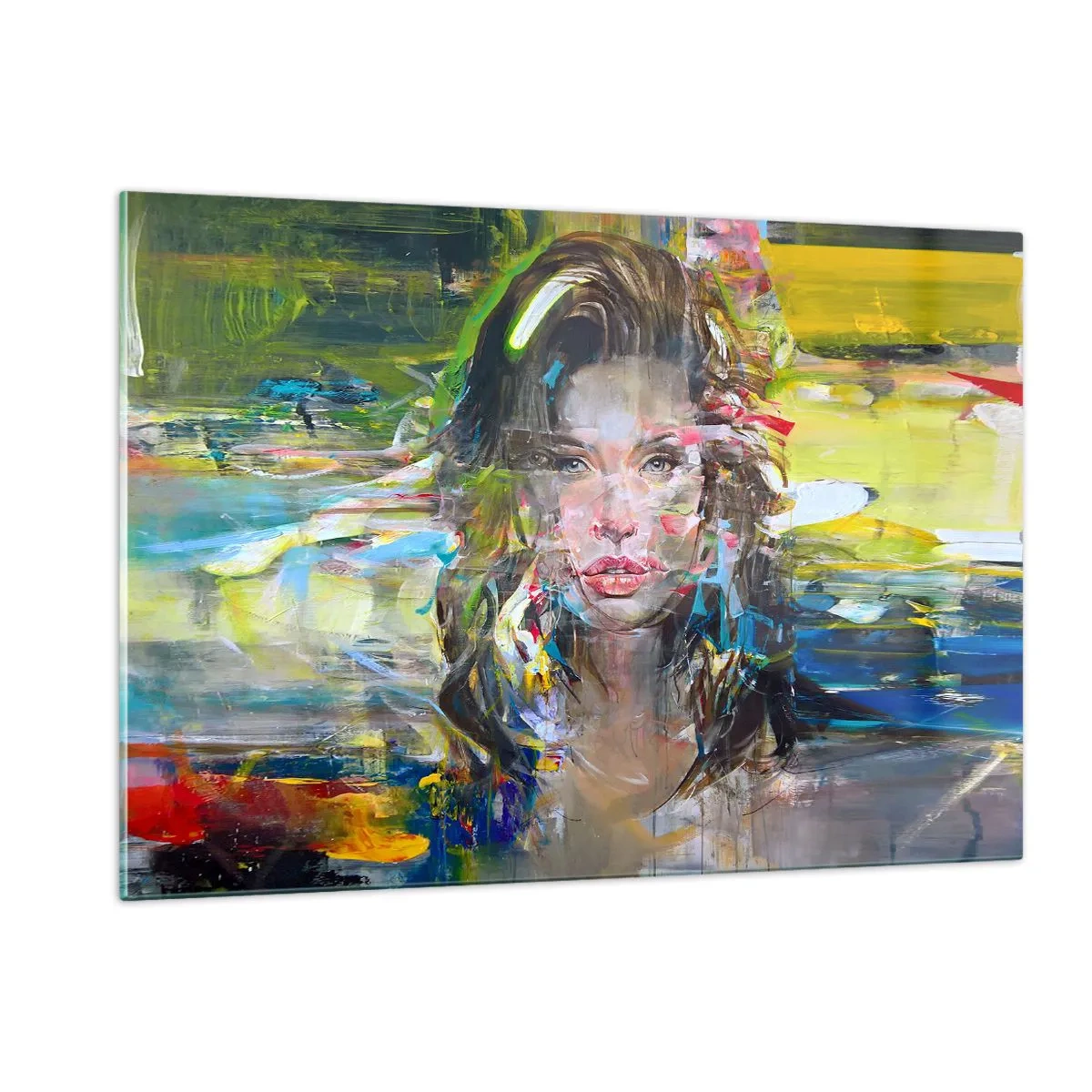 Tablou pe sticlă - În spatele cortinei de aer - 120x80 cm