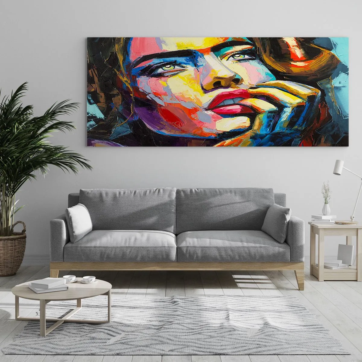 Tablou pe sticlă - Visele ca niște păsări se înalță pe cer - 100x40 cm