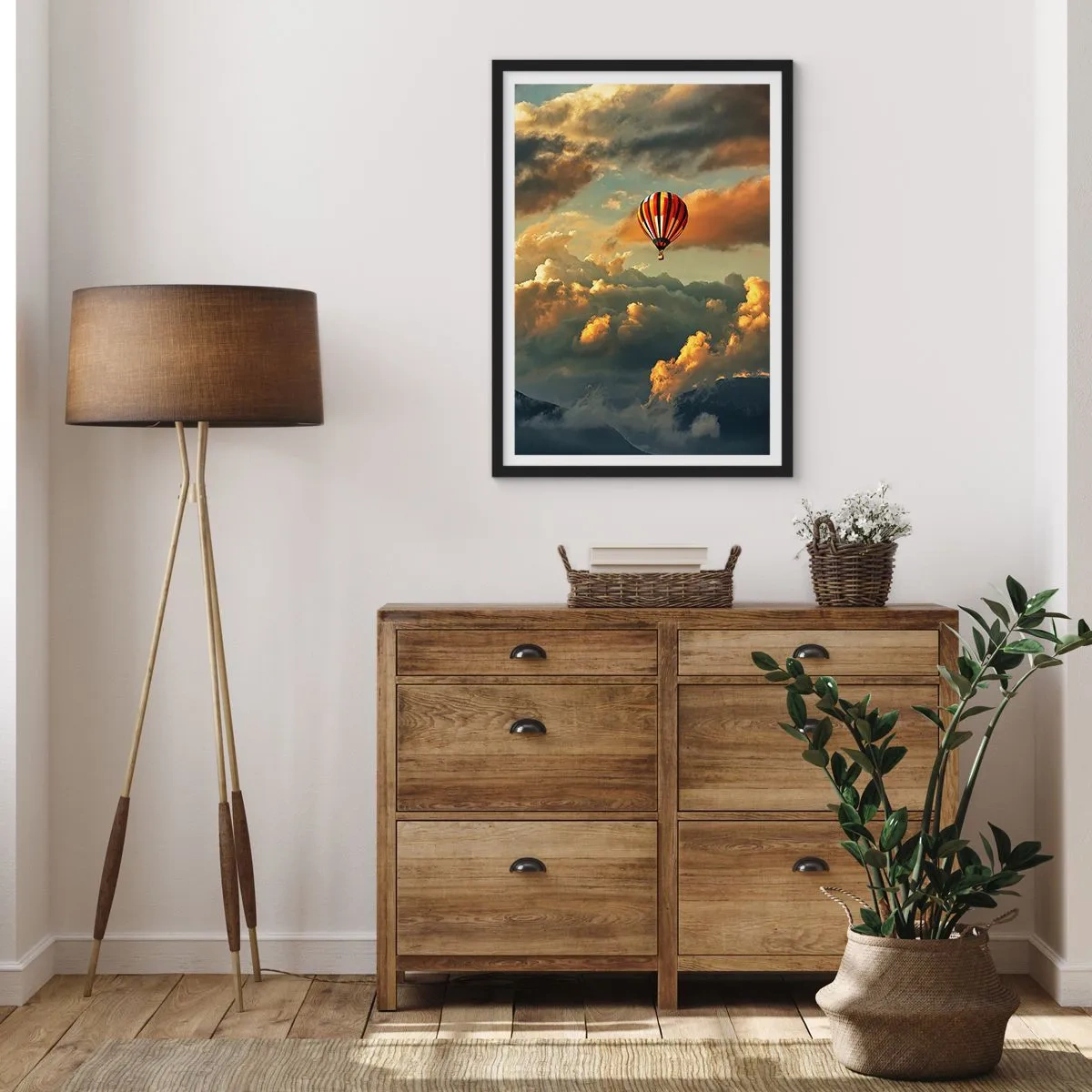 Poster în ramă neagră - Zbor pentru că vreau - 70x100 cm