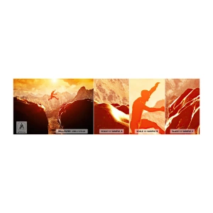 Mostră tapet autocolant Deluxe Sticker - Trecând frontierele - Sport, Alpinism, Peisaj - 100x30 cm