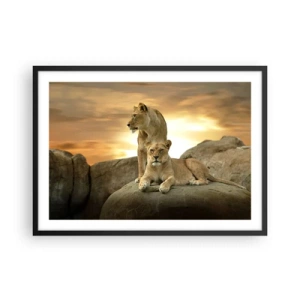 Poster în ramă neagră - Maiestate regală - 70x50 cm