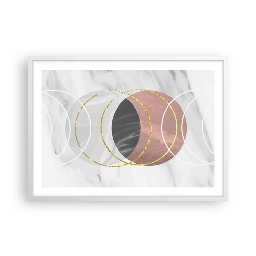 Poster în ramă albă - Muzica sferelor - 70x50 cm