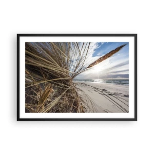 Poster în ramă neagră - O întâlnire a elementelor - 70x50 cm