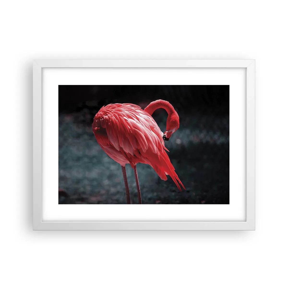 Poster în ramă albă - Poemul purpuriu al naturii - 40x30 cm