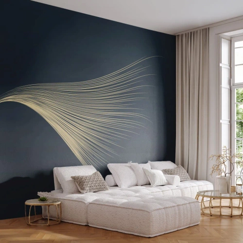 Tapet Standard Eco - Ca părul unui înger - Abstracția, Bucată, Grafică - 250x175 cm
