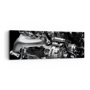 Tablou pe pânză - De oțel, frumos, puternic - 90x30 cm