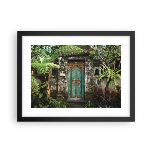 Poster în ramă neagră - O ușă către o lume exotică - 40x30 cm