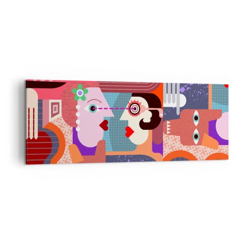 Tablou pe pânză - Ochi în ochi - 140x50 cm