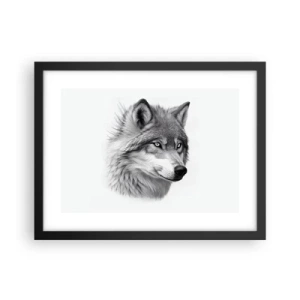 Poster în ramă neagră - Alfa - fără îndoială - 40x30 cm