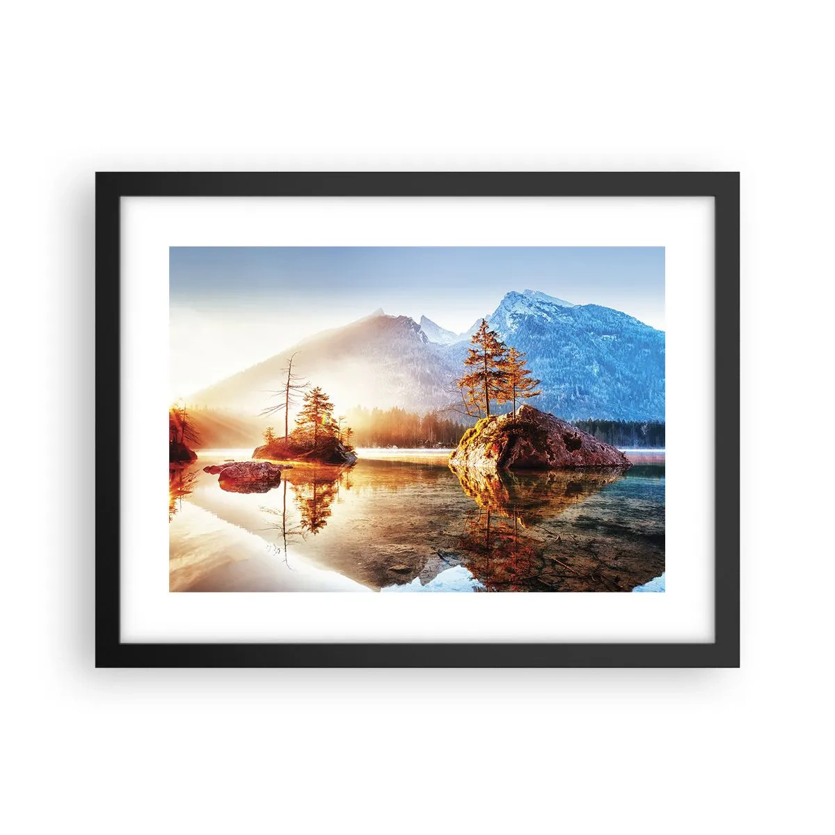 Poster în ramă neagră - Natura într-o nouă lumină - 40x30 cm