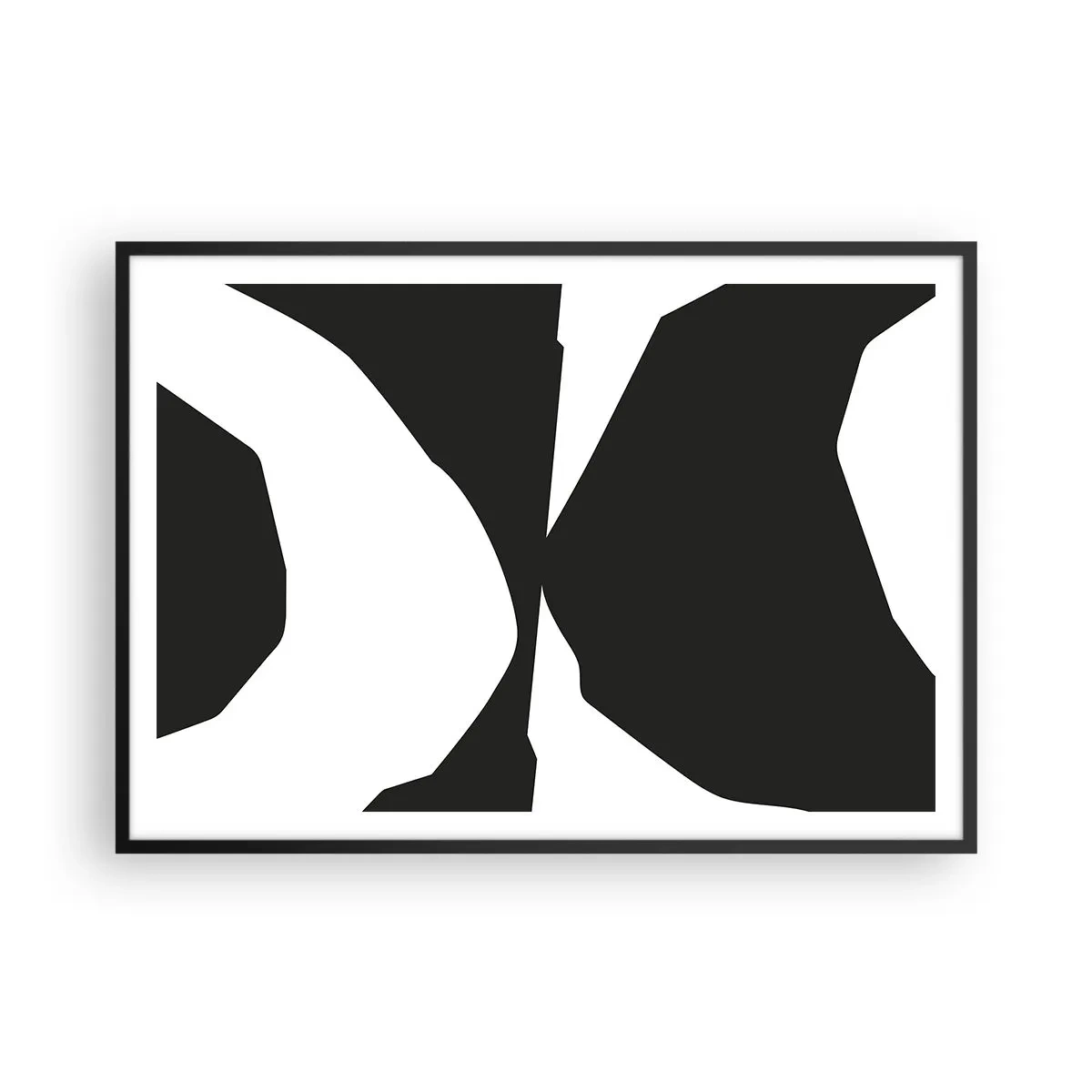 Poster în ramă neagră - Pozitiv -negativ - 100x70 cm
