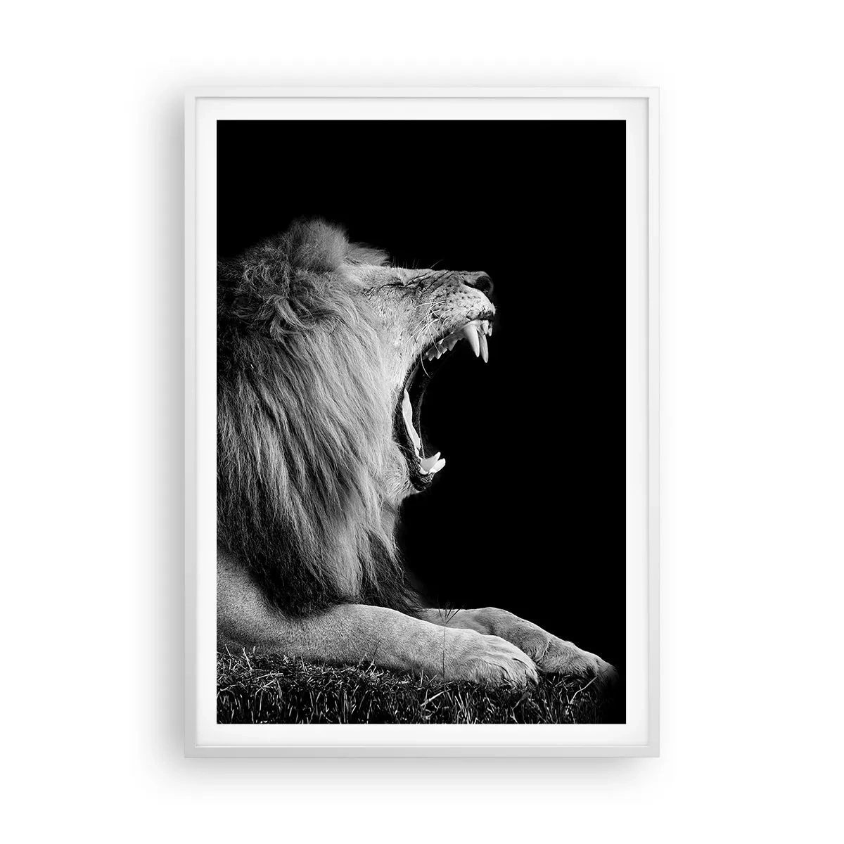 Poster în ramă albă - Fără nici o ezitare - 70x100 cm
