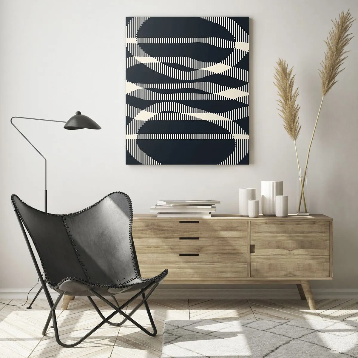 Tablou pe sticlă - Încercare de străpungere a întunericului - 50x70 cm
