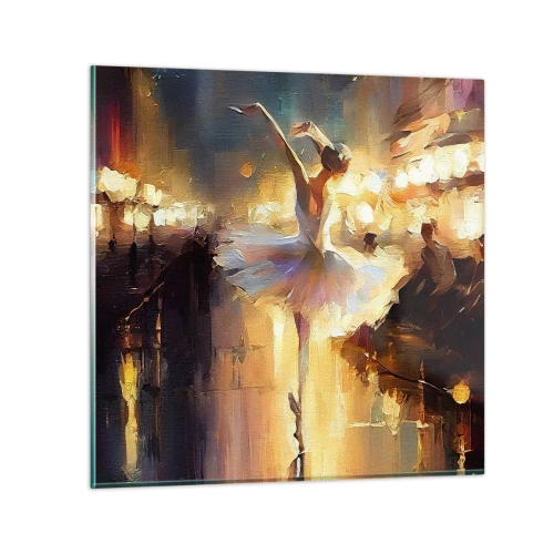 Tablou pe sticlă - Un miracol în stradă - 30x30 cm