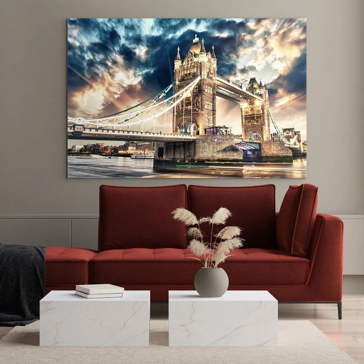 Tablou pe sticlă - Un monument al imperiului victorian - 100x70 cm