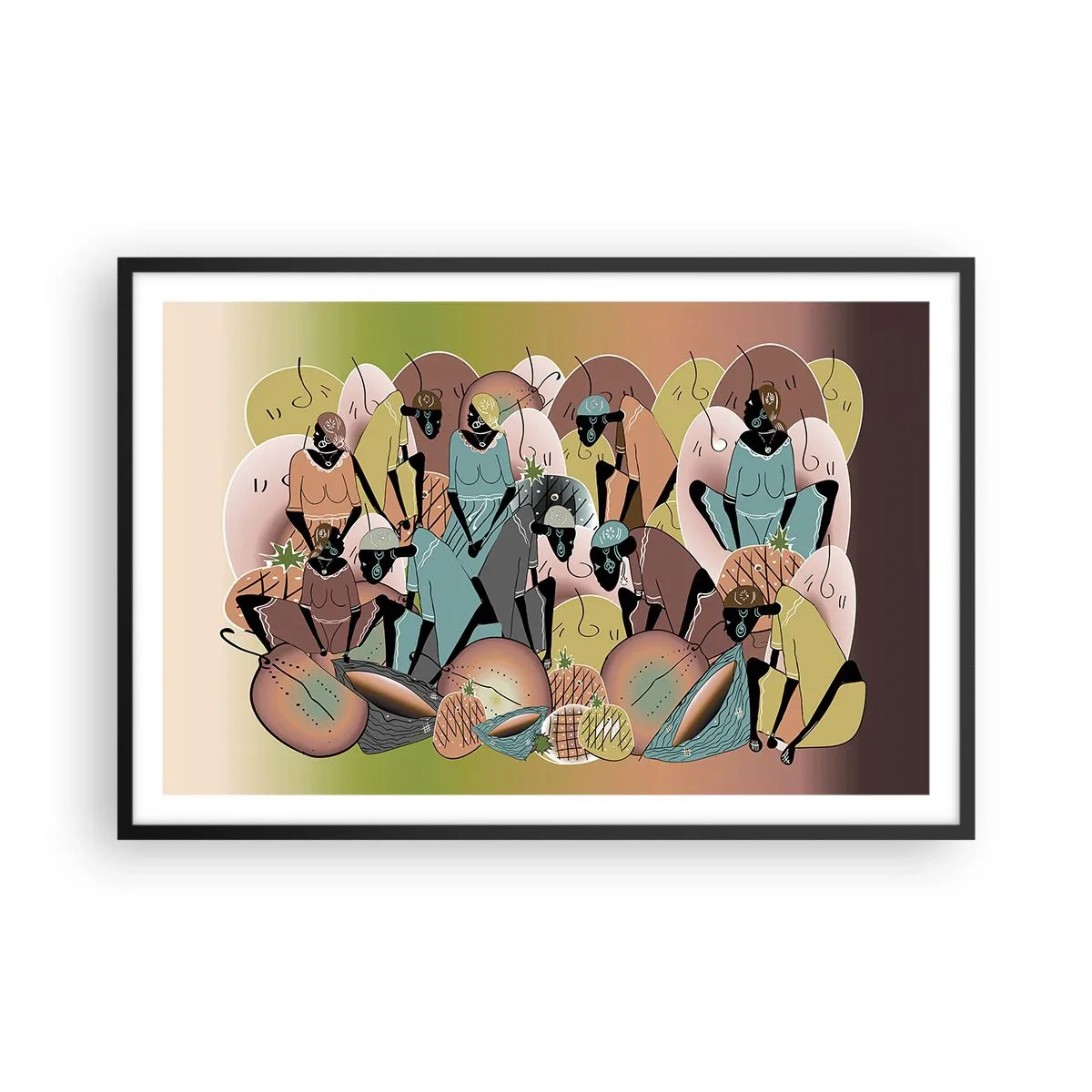 Poster în ramă neagră - Sărbătoarea cea mare se apropie - 91x61 cm