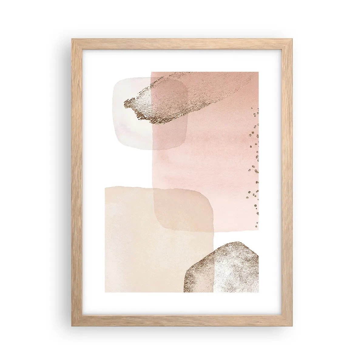 Poster în ramă de stejar deschis - O privire prin culoare - 30x40 cm