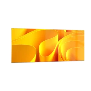 Tablou pe sticlă - Ca niște valuri de soare - 100x40 cm