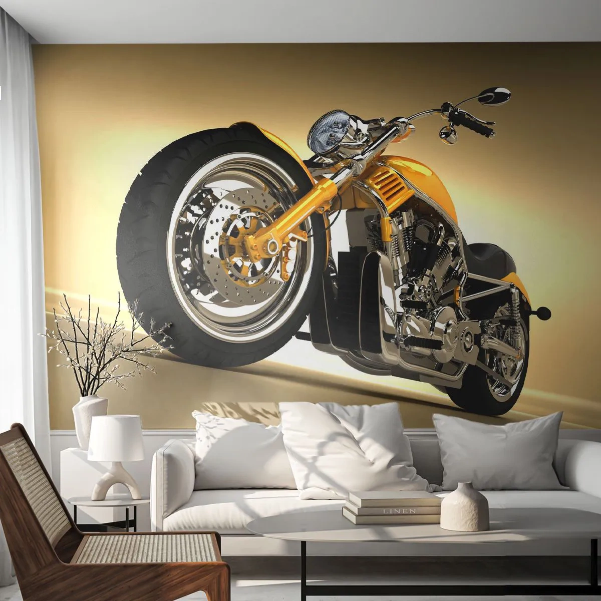 Tapet Premium Sand - Un vis de forță și viteză - Motocicletă, Motor, Automobile - 100x70 cm