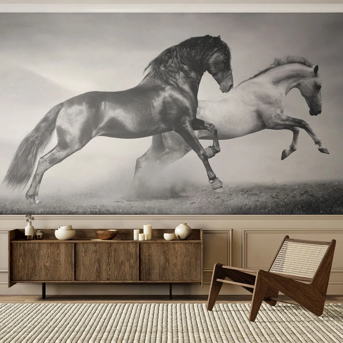 Tapet Standard Eco - Îngeri și demoni - Animale, Cai, Natură - 200x140 cm