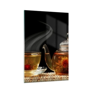 Tablou pe sticlă - Magia și arta preparării ceaiului - 70x100 cm