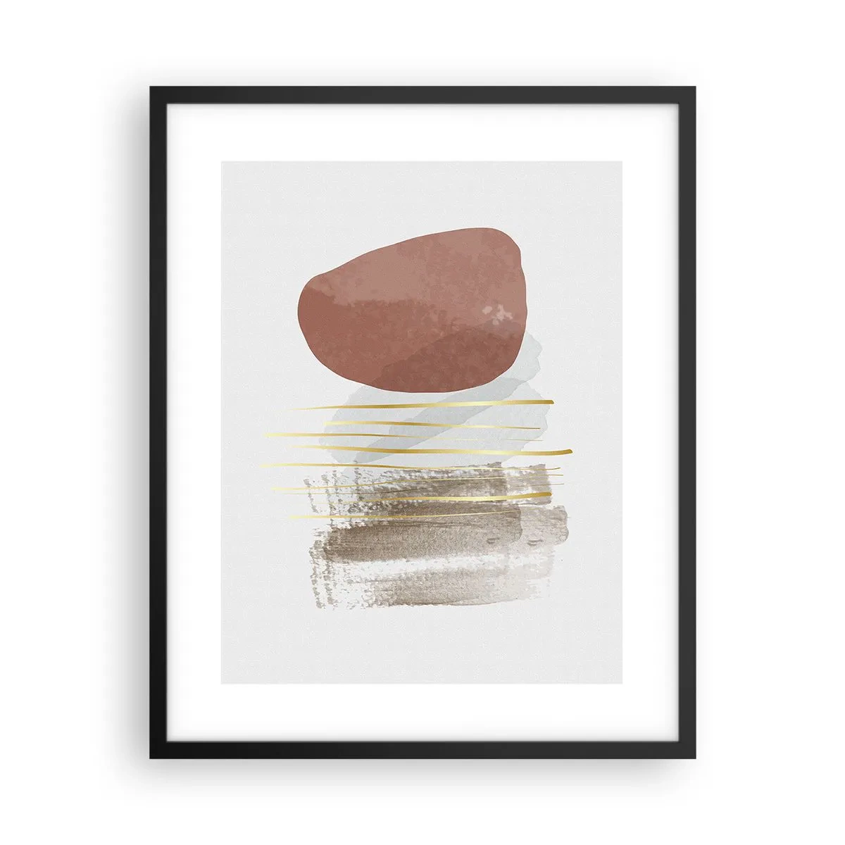 Poster în ramă neagră - Colonadă abstractă - 40x50 cm