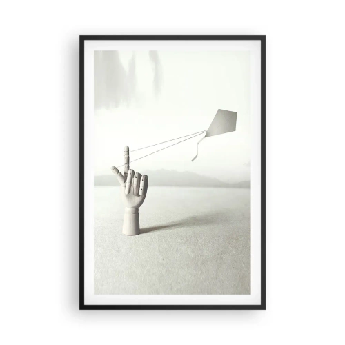 Poster în ramă neagră - Încercare de forță - 61x91 cm