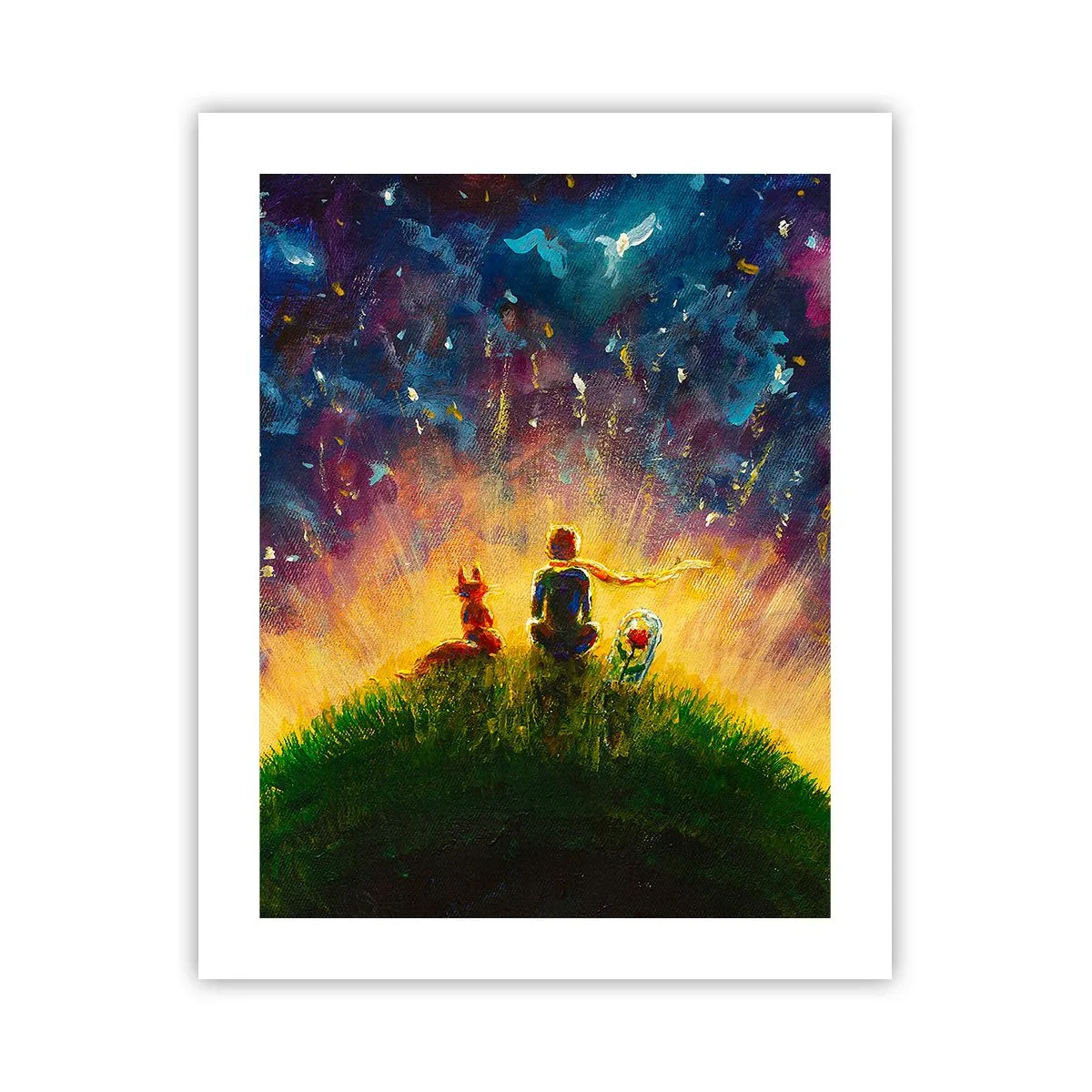 Poster - Dragoste și prietenie - întreaga lume - 40x50 cm