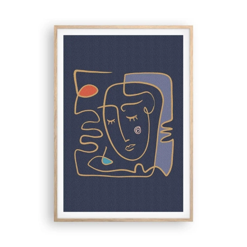 Poster în ramă de stejar deschis - În reverie - 70x100 cm