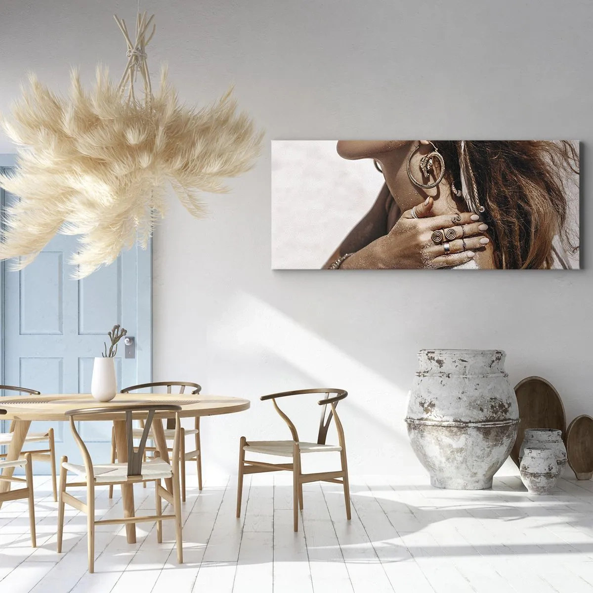 Tablou pe pânză - Regina plajei sălbatice - 160x50 cm