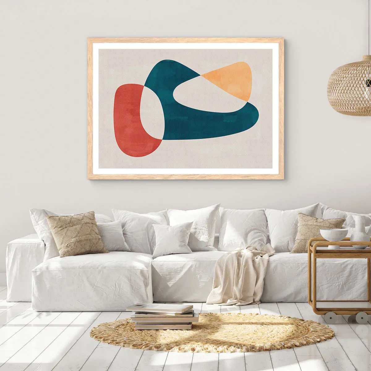 Poster în ramă de stejar deschis - Influențe și metamorfoze - 91x61 cm