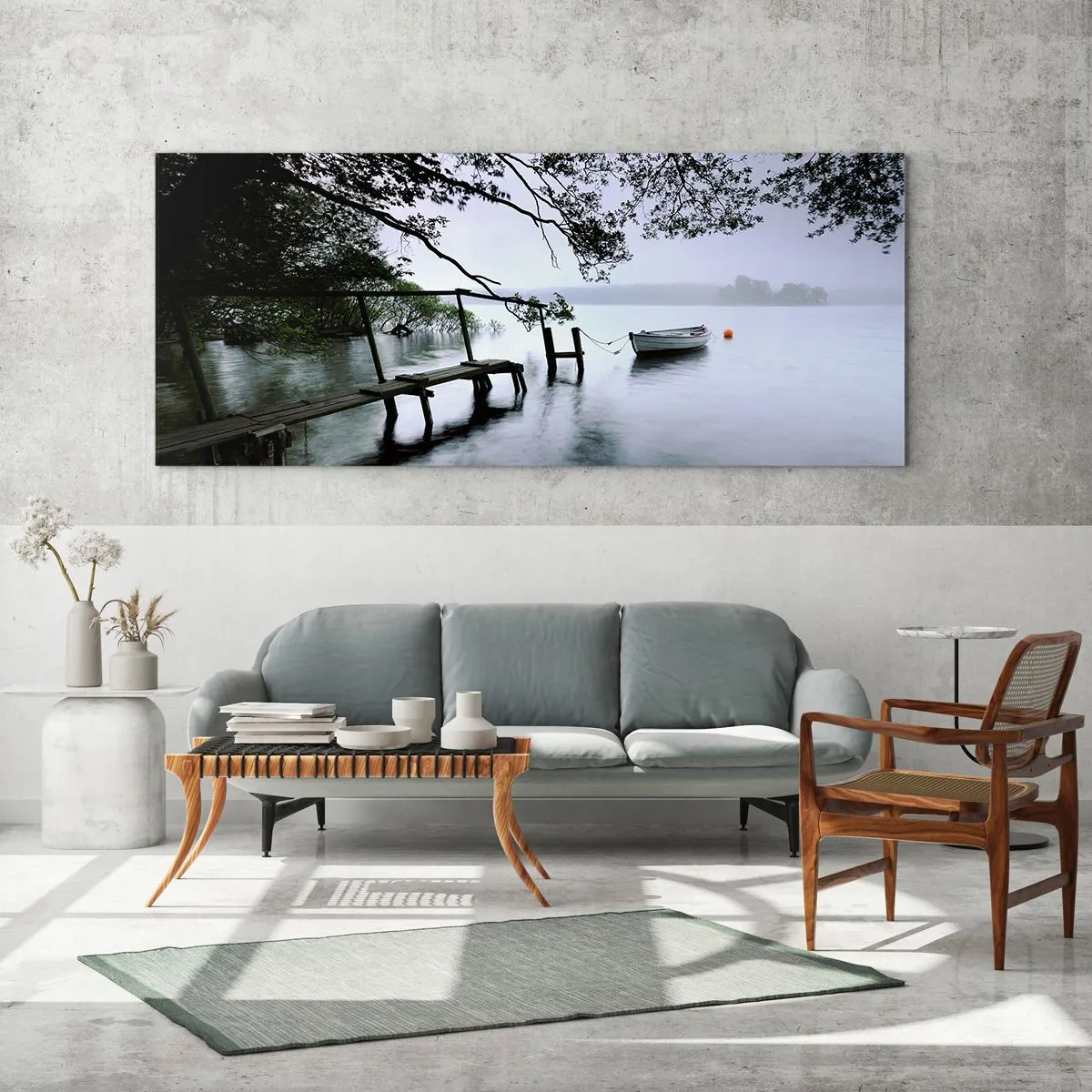 Tablou pe sticlă - Te odihnești deja - 90x30 cm