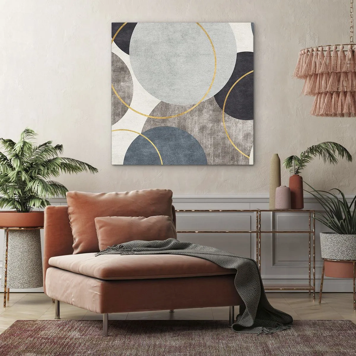 Tablou pe pânză - Roată cu roată - 30x30 cm