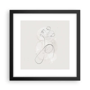 Poster în ramă neagră - Spirala frumuseții - 30x30 cm