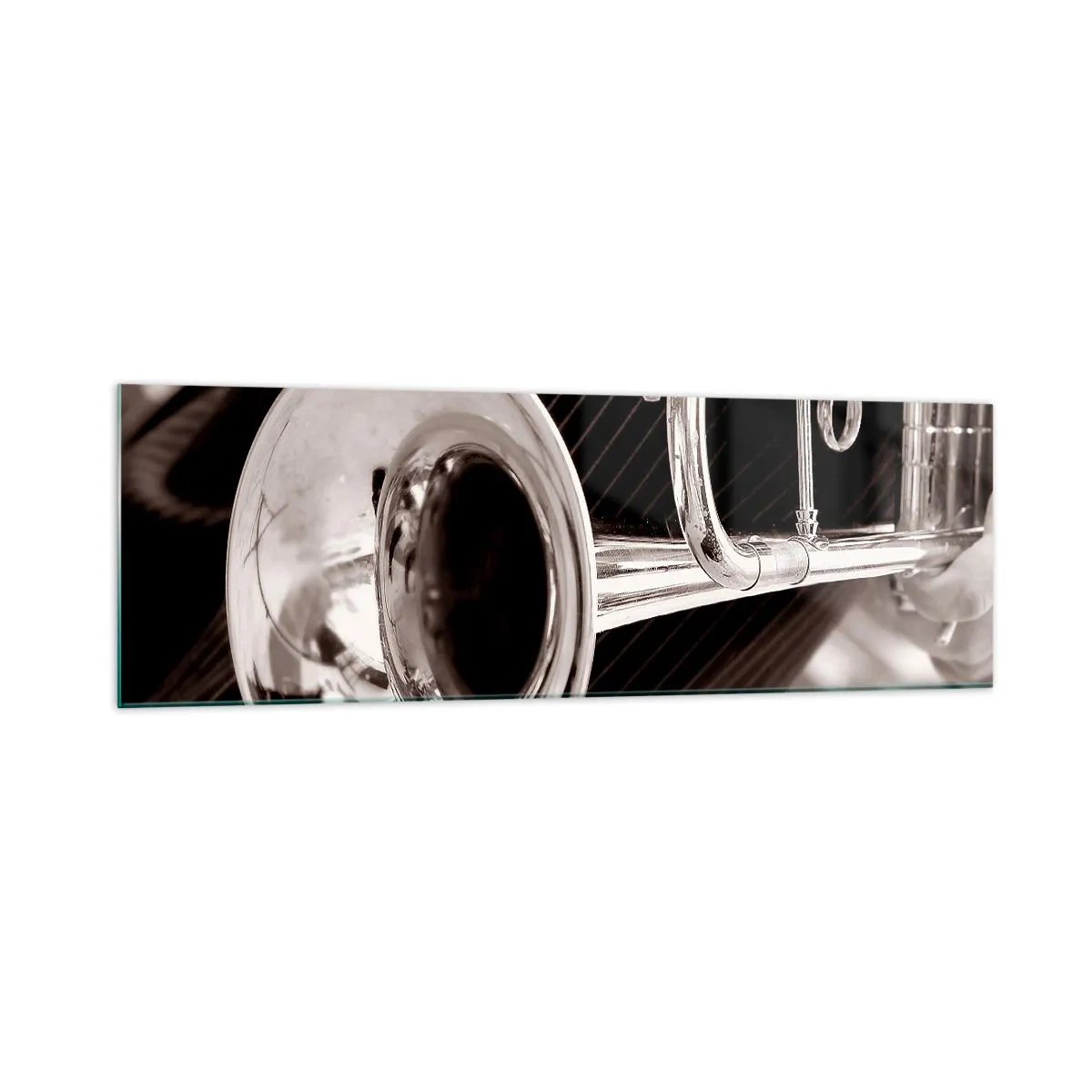 Tablou pe sticlă - O călătorie muzicală în anii `30 - 160x50 cm
