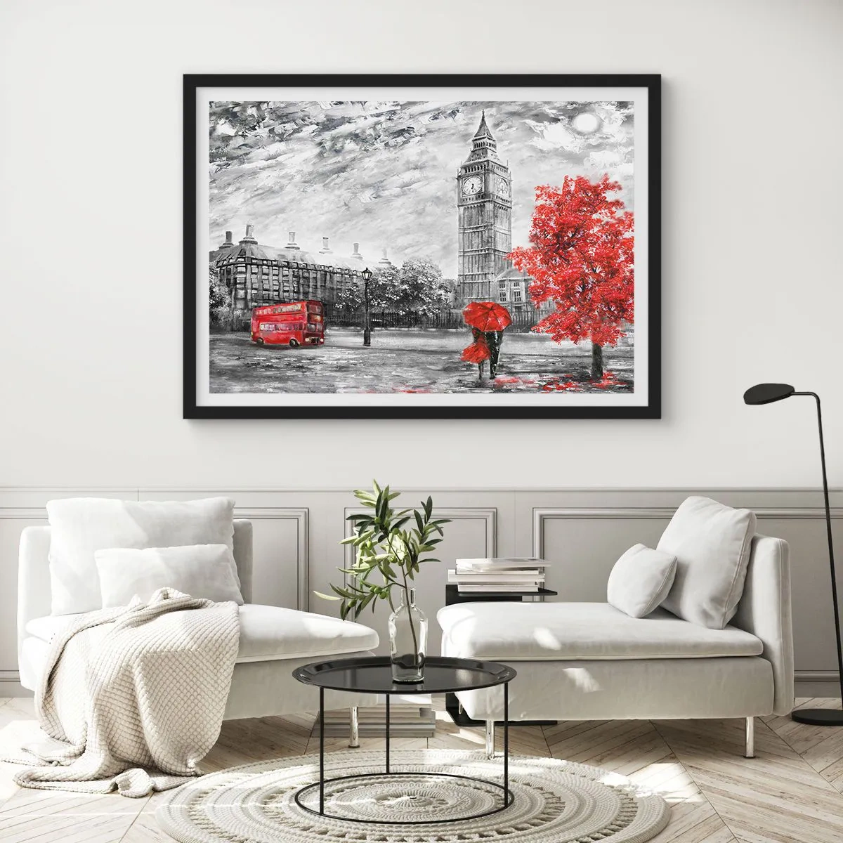 Poster în ramă neagră - O zi excitantă - 70x50 cm