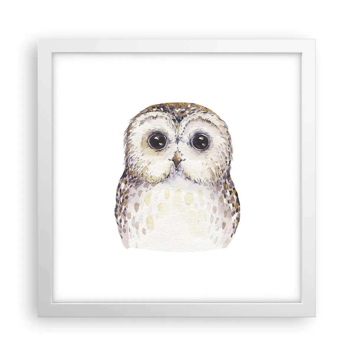 Poster în ramă albă - Uită-te în ochii mei - 30x30 cm