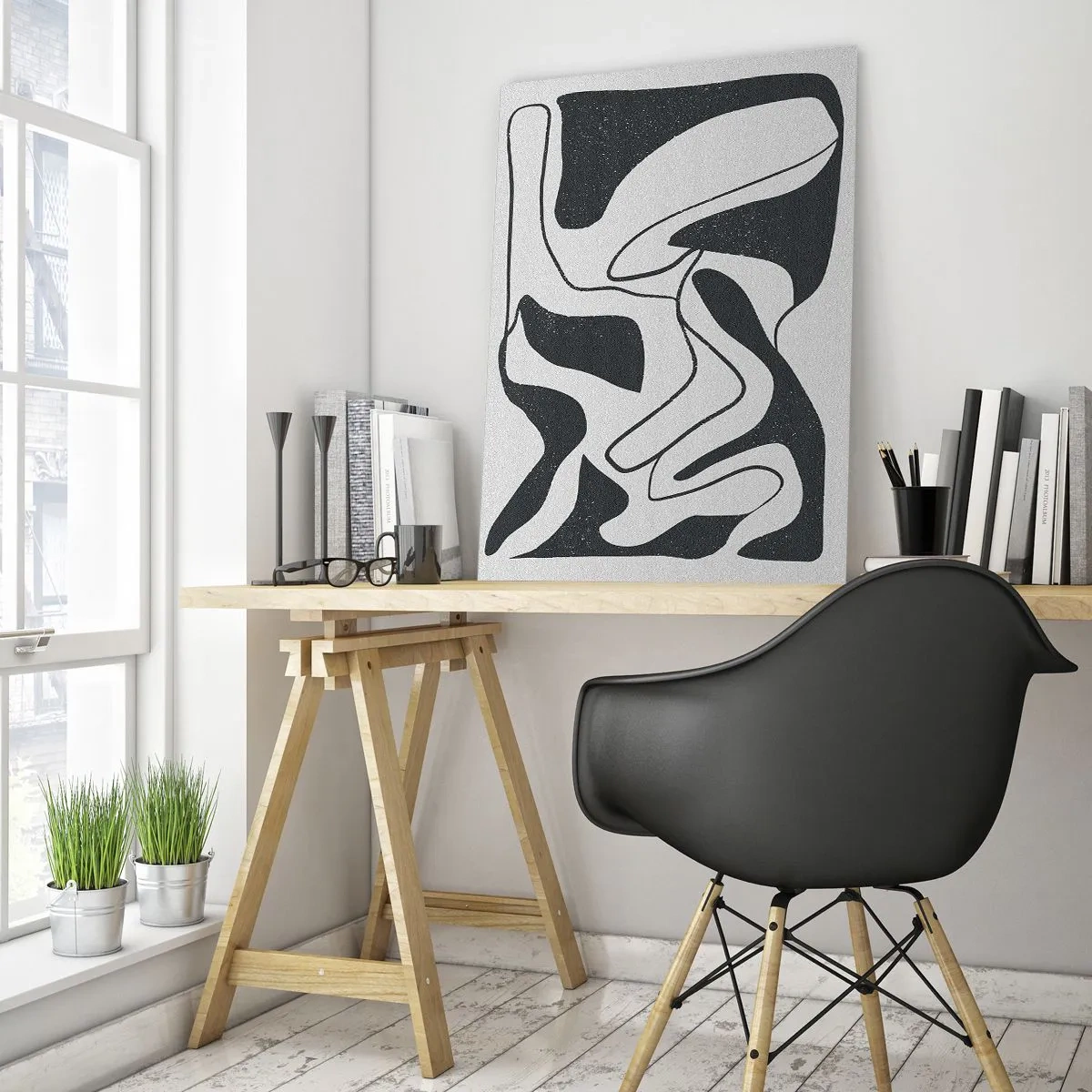Tablou pe sticlă - Distracție abstractă în labirint - 50x70 cm
