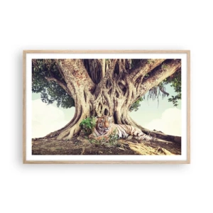 Poster în ramă de stejar deschis - O perspectivă din Geneză - 91x61 cm