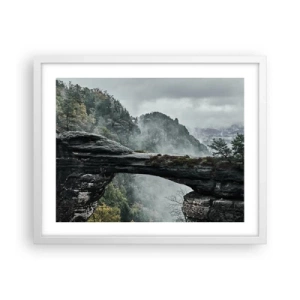 Poster în ramă albă - Aventura este pe cale să înceapă - 50x40 cm